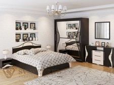 Спальный гарнитур Лагуна-5 со шкафом Симфония в Челябинске - cheliabinsk.ok-mebel.com | фото 1