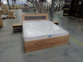МСП-1 Кровать двойная универсальная 1600 с основанием (Дуб золотой/Камень темный) в Челябинске - cheliabinsk.ok-mebel.com | фото 8
