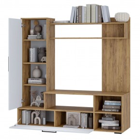 Гостиная Евро 2 (крафт/белый) в Челябинске - cheliabinsk.ok-mebel.com | фото 2