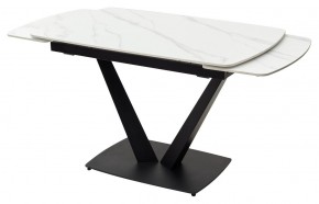 Стол ALATRI 120 MATT WHITE MARBLE SOLID CERAMIC / BLACK, ®DISAUR в Челябинске - cheliabinsk.ok-mebel.com | фото 8
