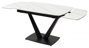 Стол ALATRI 120 MATT WHITE MARBLE SOLID CERAMIC / BLACK, ®DISAUR в Челябинске - cheliabinsk.ok-mebel.com | фото 9