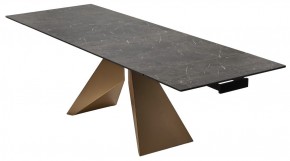 Стол ALES 180 BLACK GRAVE SOLID CERAMIC, керамика / бронзовый, ®DISAUR в Челябинске - cheliabinsk.ok-mebel.com | фото 7