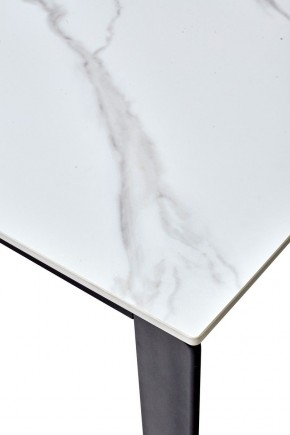 Стол CORNER 120 MATT WHITE MARBLE SOLID CERAMIC / BLACK, ®DISAUR в Челябинске - cheliabinsk.ok-mebel.com | фото 3