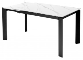 Стол CORNER 120 MATT WHITE MARBLE SOLID CERAMIC / BLACK, ®DISAUR в Челябинске - cheliabinsk.ok-mebel.com | фото 4