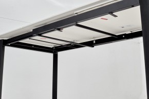 Стол CORNER 120 MATT WHITE MARBLE SOLID CERAMIC / BLACK, ®DISAUR в Челябинске - cheliabinsk.ok-mebel.com | фото 9