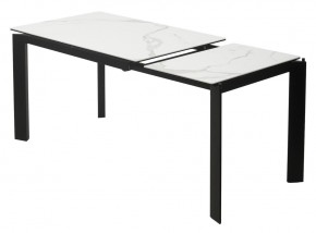 Стол CORNER 120 MATTE STATUARIO Белый мрамор матовый керамика, стекло/ черный каркас, ®DISAUR в Челябинске - cheliabinsk.ok-mebel.com | фото 4