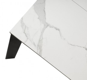 Стол CORNER 120 MATTE STATUARIO Белый мрамор матовый керамика, стекло/ черный каркас, ®DISAUR в Челябинске - cheliabinsk.ok-mebel.com | фото 8