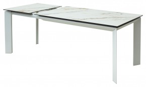Стол CREMONA 160 KL-188 Контрастный мрамор / белый каркас, ®DISAUR в Челябинске - cheliabinsk.ok-mebel.com | фото 6