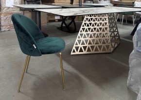 Стол ENNA 220 KL-188 Контрастный мрамор матовый, итальянская керамика/ каркас цвета шампань, ®DISAUR в Челябинске - cheliabinsk.ok-mebel.com | фото 7
