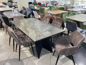 Стол IVAR 180 MARBLES KL-80 Серый мрамор, итальянская керамика, ®DISAUR в Челябинске - cheliabinsk.ok-mebel.com | фото 11