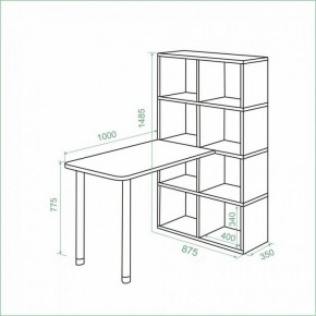 Стол компьютерный Bartolo в Челябинске - cheliabinsk.ok-mebel.com | фото 2