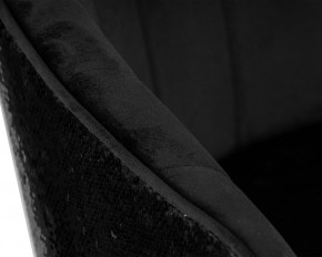 Стул барный DOBRIN DARCY BLACK SHINY, черный велюр с черно-золотыми пайетками в Челябинске - cheliabinsk.ok-mebel.com | фото 9