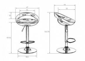 Стул барный DOBRIN DISCO LM-1010 (белый) в Челябинске - cheliabinsk.ok-mebel.com | фото 2