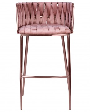 Стул барный DOBRIN EMMA ROSE GOLD, розовый велюр (VF-10) в Челябинске - cheliabinsk.ok-mebel.com | фото 6