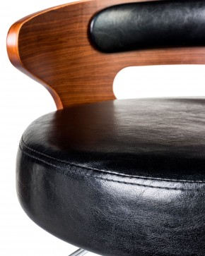 Стул барный DOBRIN FRED, коричневое дерево, чёрный в Челябинске - cheliabinsk.ok-mebel.com | фото 8