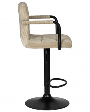 Стул барный DOBRIN KRUGER ARM BLACK, бежевый вельвет (LAR-E2041-04) в Челябинске - cheliabinsk.ok-mebel.com | фото 3