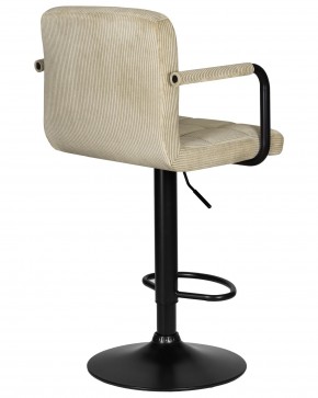 Стул барный DOBRIN KRUGER ARM BLACK, бежевый вельвет (LAR-E2041-04) в Челябинске - cheliabinsk.ok-mebel.com | фото 4