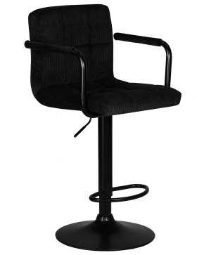 Стул барный DOBRIN KRUGER ARM BLACK, черный вельвет (LAR-E2041-52) в Челябинске - cheliabinsk.ok-mebel.com | фото 2