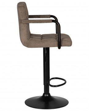 Стул барный DOBRIN KRUGER ARM BLACK, какао вельвет (LAR-E2041-05) в Челябинске - cheliabinsk.ok-mebel.com | фото 3