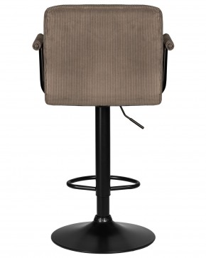 Стул барный DOBRIN KRUGER ARM BLACK, какао вельвет (LAR-E2041-05) в Челябинске - cheliabinsk.ok-mebel.com | фото 5