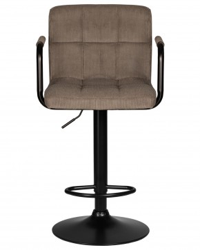 Стул барный DOBRIN KRUGER ARM BLACK, какао вельвет (LAR-E2041-05) в Челябинске - cheliabinsk.ok-mebel.com | фото 6