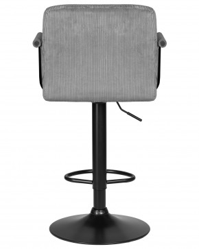 Стул барный DOBRIN KRUGER ARM BLACK, серый вельвет (LAR-E2041-25) в Челябинске - cheliabinsk.ok-mebel.com | фото 5