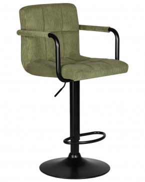 Стул барный DOBRIN KRUGER ARM BLACK, зеленый вельвет (LAR-E2041-7) в Челябинске - cheliabinsk.ok-mebel.com | фото 2