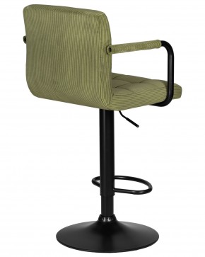 Стул барный DOBRIN KRUGER ARM BLACK, зеленый вельвет (LAR-E2041-7) в Челябинске - cheliabinsk.ok-mebel.com | фото 4