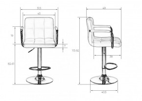 Стул барный DOBRIN KRUGER ARM LM-5011 (черный) в Челябинске - cheliabinsk.ok-mebel.com | фото 2