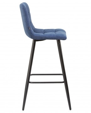 Стул барный DOBRIN NICOLE, черные матовые ножки, синяя ткань (UF860-14B) в Челябинске - cheliabinsk.ok-mebel.com | фото 3