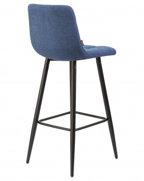 Стул барный DOBRIN NICOLE, черные матовые ножки, синяя ткань (UF860-14B) в Челябинске - cheliabinsk.ok-mebel.com | фото 4