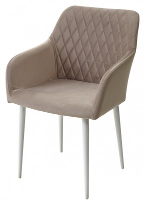Стул BRANDY-X ЛАТТЕ #25 / белый каркас, велюр М-City в Челябинске - cheliabinsk.ok-mebel.com | фото 4