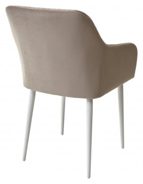Стул BRANDY-X ЛАТТЕ #25 / белый каркас, велюр М-City в Челябинске - cheliabinsk.ok-mebel.com | фото 5