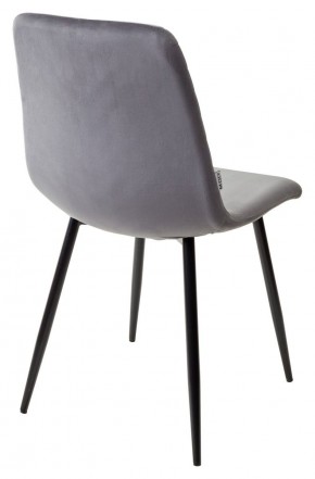 Стул DUKE BLUVEL-14 GREY, велюр / черный каркас М-City в Челябинске - cheliabinsk.ok-mebel.com | фото 3