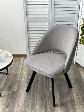 Стул DUNA 360 град. поворот. B22 Серый, велюр / черный каркас, М-City в Челябинске - cheliabinsk.ok-mebel.com | фото 8