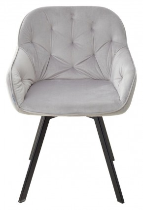 Стул GALE 360 град. поворот. BLUVEL-03 LIGHT GREY, велюр/ черный каркас, М-City в Челябинске - cheliabinsk.ok-mebel.com | фото 3
