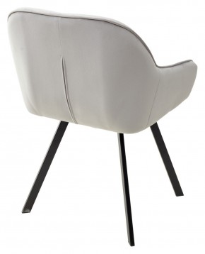 Стул GALE 360 град. поворот. BLUVEL-03 LIGHT GREY, велюр/ черный каркас, М-City в Челябинске - cheliabinsk.ok-mebel.com | фото 4