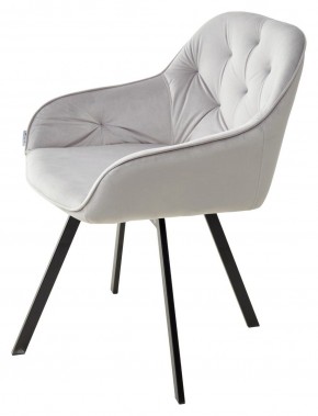 Стул GALE 360 град. поворот. BLUVEL-03 LIGHT GREY, велюр/ черный каркас, М-City в Челябинске - cheliabinsk.ok-mebel.com | фото 5
