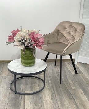 Стул GALE 360 град. поворот. BLUVEL-40 BEIGE, велюр/ черный каркас, М-City в Челябинске - cheliabinsk.ok-mebel.com | фото 2