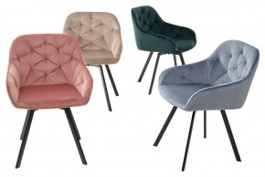 Стул GALE 360 град. поворот. BLUVEL-40 BEIGE, велюр/ черный каркас, М-City в Челябинске - cheliabinsk.ok-mebel.com | фото 3