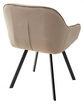 Стул GALE 360 град. поворот. BLUVEL-40 BEIGE, велюр/ черный каркас, М-City в Челябинске - cheliabinsk.ok-mebel.com | фото 4