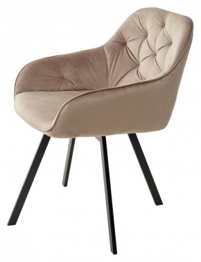 Стул GALE 360 град. поворот. BLUVEL-40 BEIGE, велюр/ черный каркас, М-City в Челябинске - cheliabinsk.ok-mebel.com | фото 5