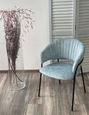 Стул ГЕММА, цвет RAIN 7 breeze, велюр / черный каркас М-City в Челябинске - cheliabinsk.ok-mebel.com | фото 4