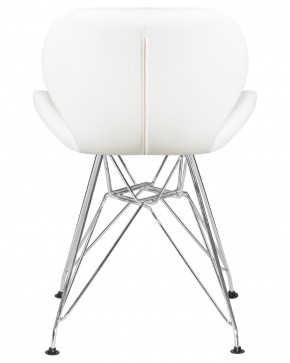 Стул обеденный DOBRIN BUTTERFLY CHROME, ножки хром, цвет белый в Челябинске - cheliabinsk.ok-mebel.com | фото 5