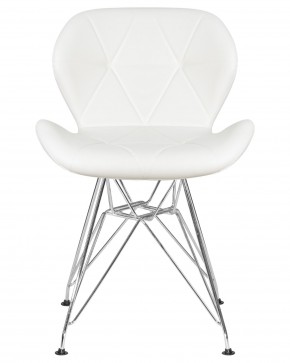 Стул обеденный DOBRIN BUTTERFLY CHROME, ножки хром, цвет белый в Челябинске - cheliabinsk.ok-mebel.com | фото 6