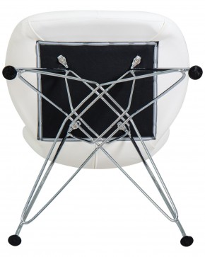 Стул обеденный DOBRIN BUTTERFLY CHROME, ножки хром, цвет белый в Челябинске - cheliabinsk.ok-mebel.com | фото 8