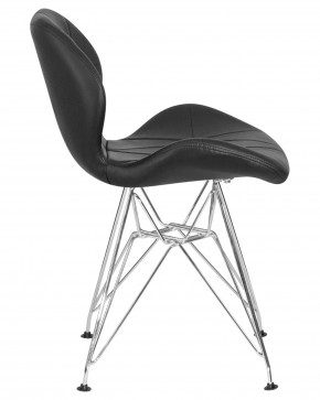 Стул обеденный DOBRIN BUTTERFLY CHROME, ножки хром, цвет чёрный в Челябинске - cheliabinsk.ok-mebel.com | фото 3