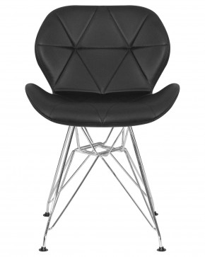 Стул обеденный DOBRIN BUTTERFLY CHROME, ножки хром, цвет чёрный в Челябинске - cheliabinsk.ok-mebel.com | фото 7