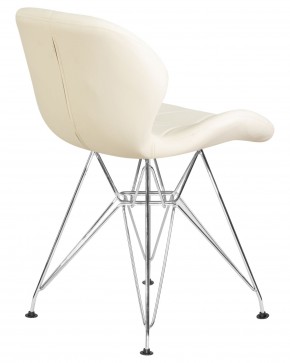 Стул обеденный DOBRIN BUTTERFLY CHROME, ножки хром, цвет кремовый в Челябинске - cheliabinsk.ok-mebel.com | фото 4