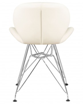Стул обеденный DOBRIN BUTTERFLY CHROME, ножки хром, цвет кремовый в Челябинске - cheliabinsk.ok-mebel.com | фото 5